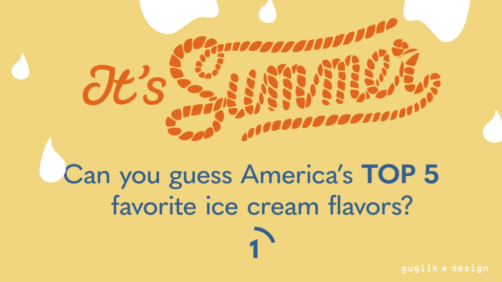 Video Still: Can you guess the top 5 ice cream flavors?