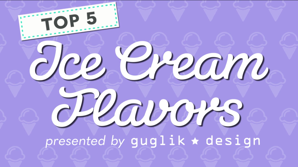 Video Still: Top 5 Ice Cream Flavors Title Card